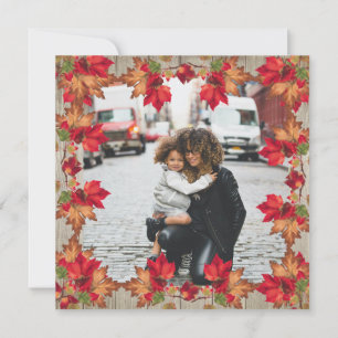 Carte Automne Orange Citrouilles Automne Feuilles