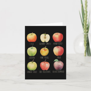 Carte Automne Pomme cueillir Apple Orchard Boho Farm Fes