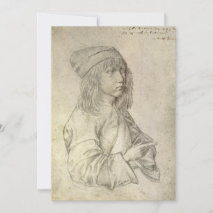 Carte Autoportrait à l'âge de 13 ans par Albrecht Durer