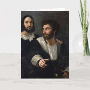 Carte Autoportrait avec un ami