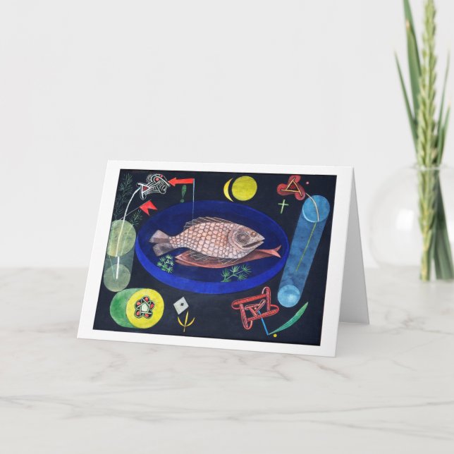Carte Autour du poisson, Paul Klee (Devant)
