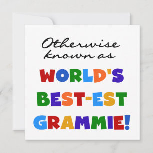 Carte Autrement connu comme le meilleur cadeau Grammie