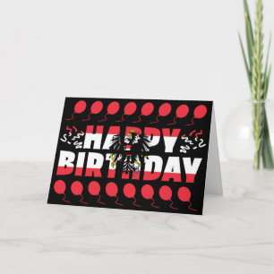 Carte Autriche Drapeau patriotique Anniversaire
