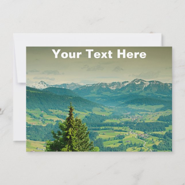 Carte Autriche personnalisable (Devant)