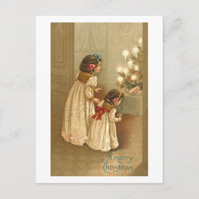 Carte aux bougies lumineuses (Devant)