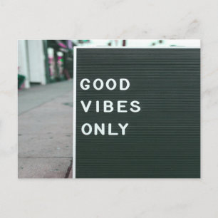 Carte aux lettres Good Vibes uniquement