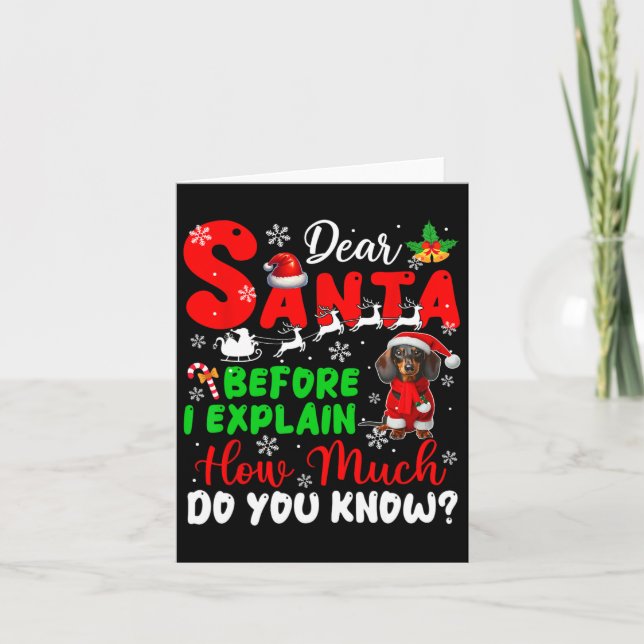Carte Avant D'Expliquer Combien Vous Connaissez Xmas Dac (Devant)