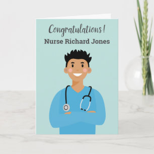 Carte Avatar infirmière personnalisée