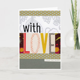 Carte avec amour