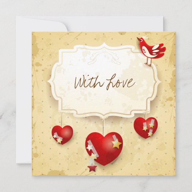 Carte Avec amour (Devant)