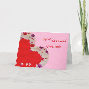 Carte Avec amour et gratitude