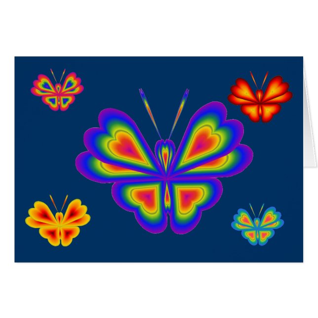 Carte avec butterflies1.1 (Devant Horizontal)