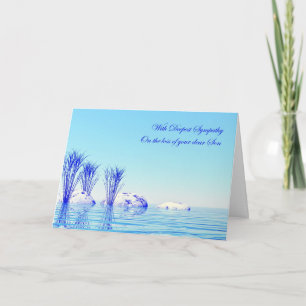 Carte Avec compassion pour la perte de son fils