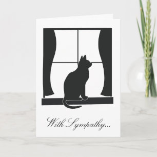 Carte Avec compassion pour la perte de votre chat