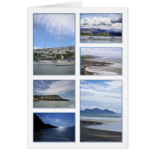 Carte avec des scènes de mer (Devant)