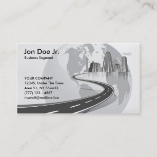 Carte avec globe pour le transport international