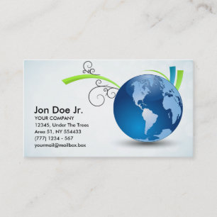 Carte avec globe pour les affaires internationales