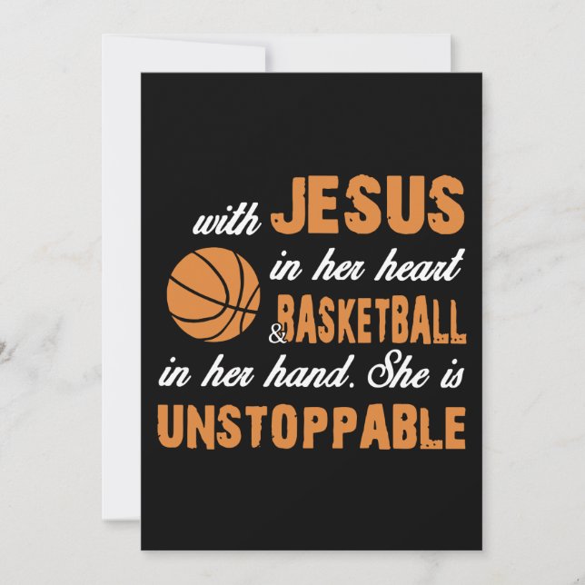 Carte avec jésus dans son coeur t-shirts de basket (Devant)