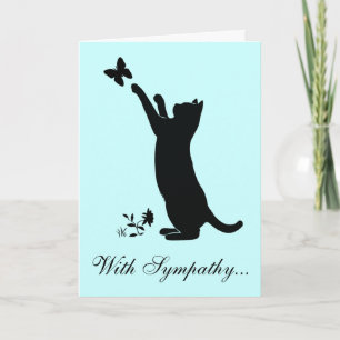 Carte Avec la perte de sympathie d'un chat