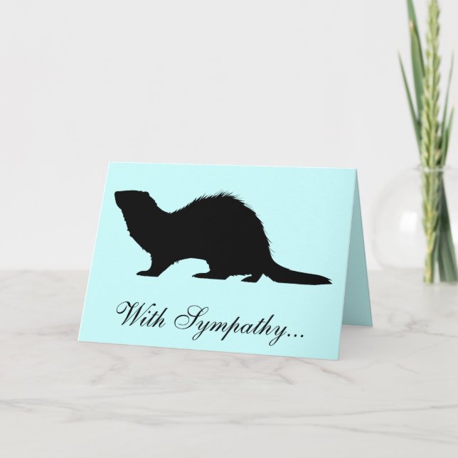Carte Avec la perte de sympathie d'un furet (Devant)