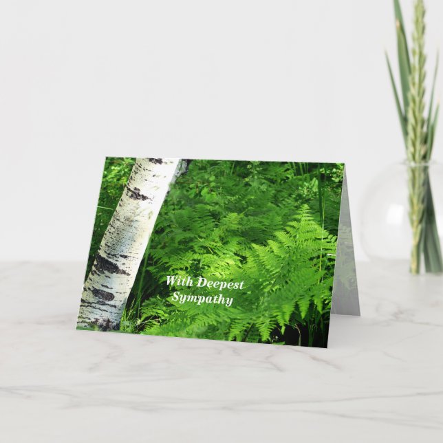 Carte Avec la plus profonde sympathie, Aspen avec des Fe (Devant)