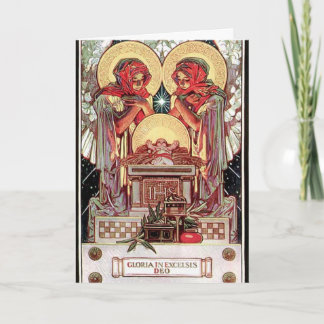 Carte avec l'illustration de Noël par J.C.