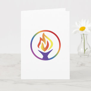 Carte avec logo UUCF avant (Vierge à l'intérieur)