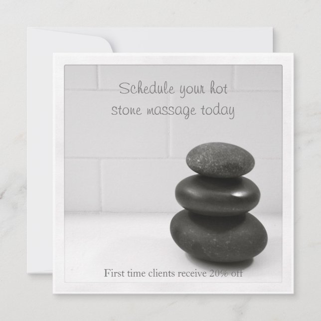 Carte avec Pierres d'équilibrage (Devant)