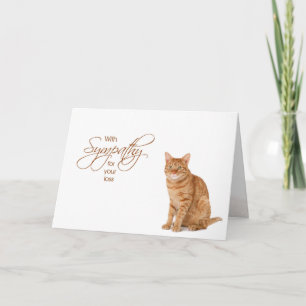 Carte Avec sympathie - perte de chat