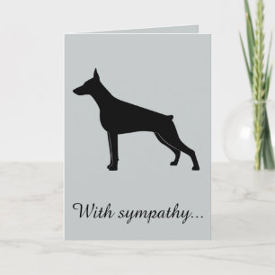 Carte Avec sympathie : Perte de votre Doberman Pinscher