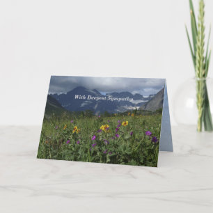 Carte Avec sympathie, Salutation des Fleurs sauvages de 