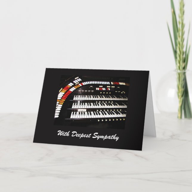 Carte Avec Une Sympathie Profonde, Ancien Organe (Devant)