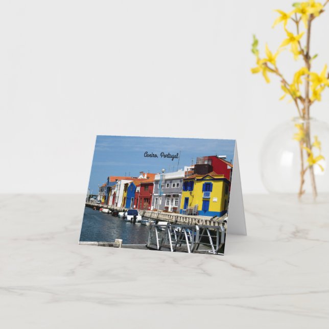 Carte Aveiro, Portugal (Fleur jaune)