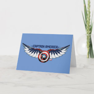 Carte Avengers   Bouclier de Captain America avec ailes