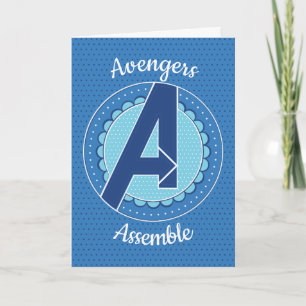 Carte Avengers   Logo Avengers en découpure