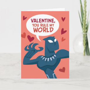 Carte Avengers Saint-Valentin   Black Panther : Tu règne