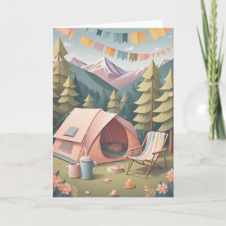 Carte Aventure d'anniversaire dans la nature