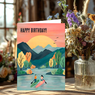 Carte Aventures d'anniversaire Paddleboarding SUP Planch