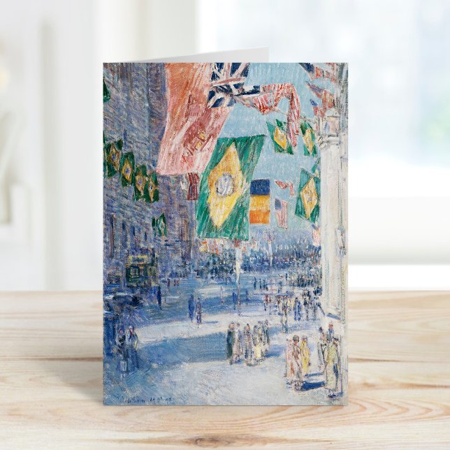 Carte Avenue des Alliés | Childe Hassam (Créateur téléchargé)