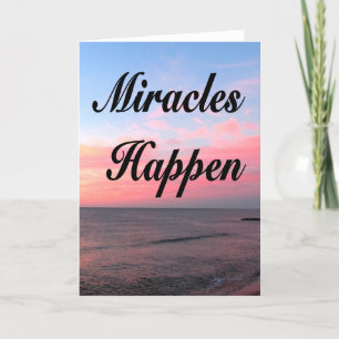CARTE AVEZ INSPIRÉ MIRACLES ARRIVÉ PHOTO DU LEVER