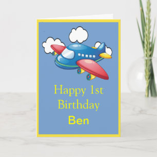 Carte Avion 1er anniversaire