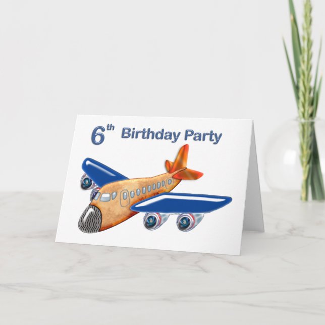 Carte Avion Extraordinaire 6e anniversaire (Devant)
