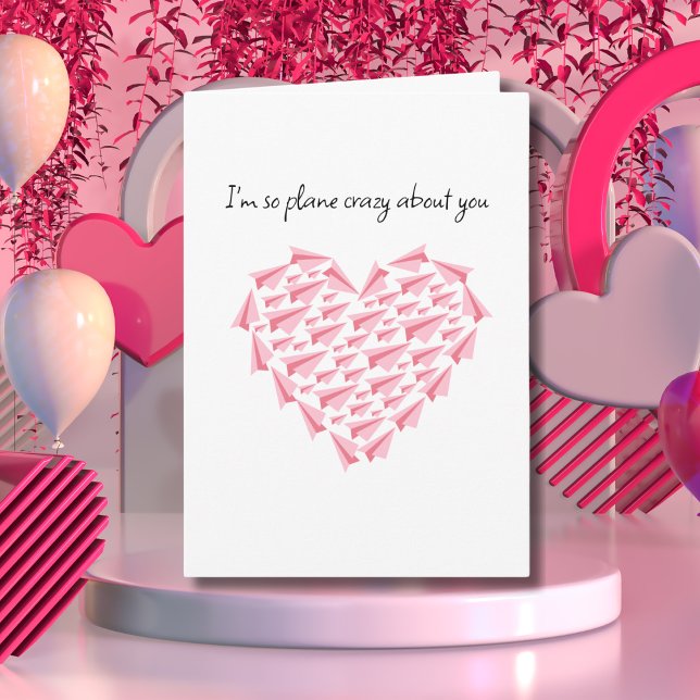Carte Avion fou de toi, Beau Papier Avion, Photo (Créateur téléchargé)