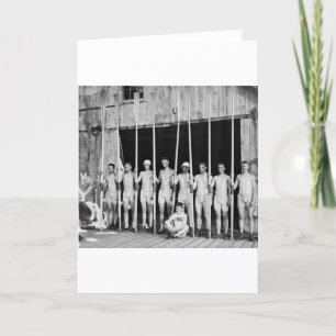 Carte Aviron de l'équipage, 1916