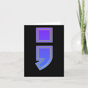 Carte ; Avocat à la prévention du suicide - Semicolon de