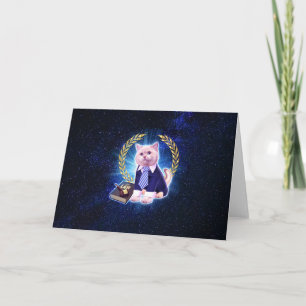 Carte Avocat de chat dans l'espace