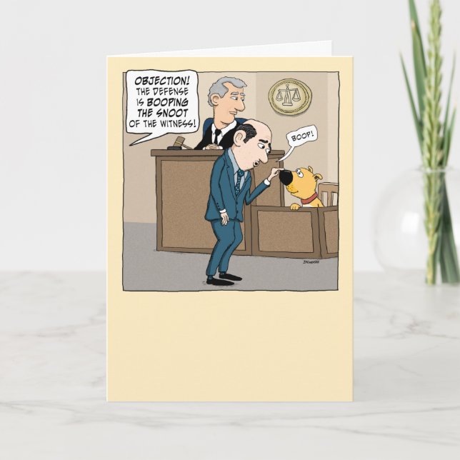 Carte Avocat mignon et drôle Boops Dog's Snoot Birthday (Devant)