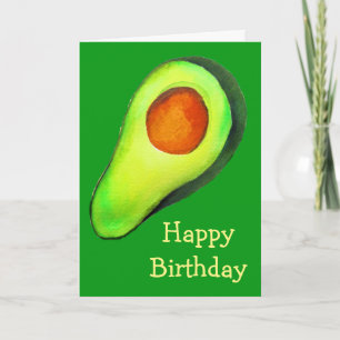 Carte Avocat vert addict art mignon
