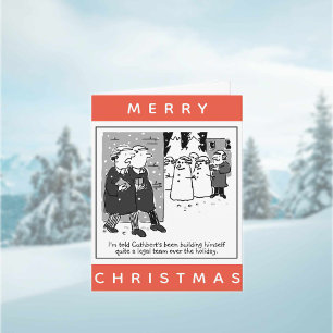 Carte Avocats Juristes Et Cartoon De Noël Bonhomme De Ne
