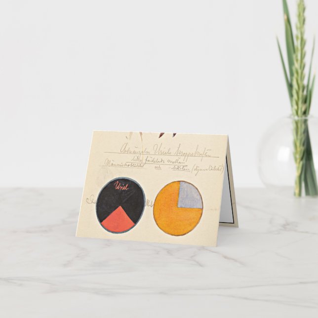 Carte avoine, 1920 par Hilma af Klint (Devant)